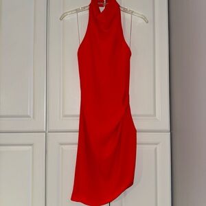Amanda Uprichard Samba Dress In Crimson XS